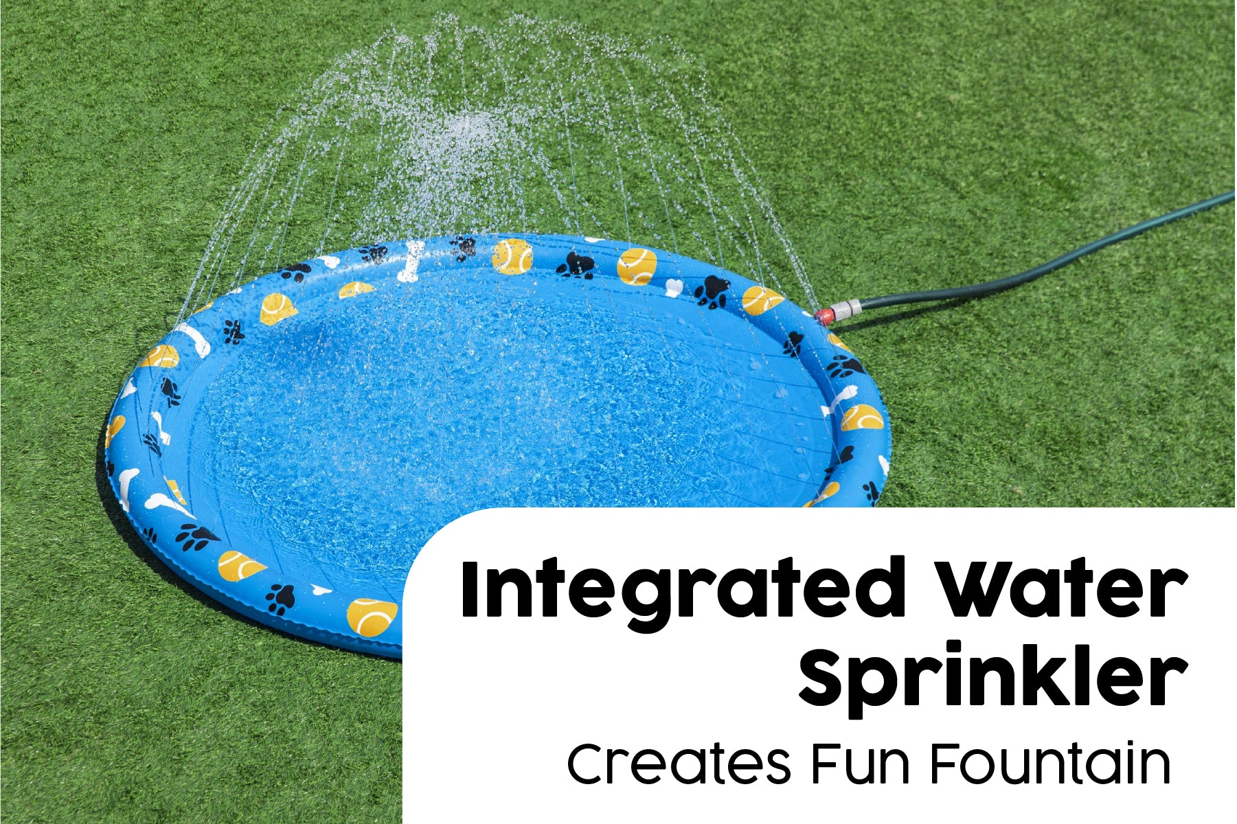 Fetchin' Fun Dog Sprinkler Splash Pad