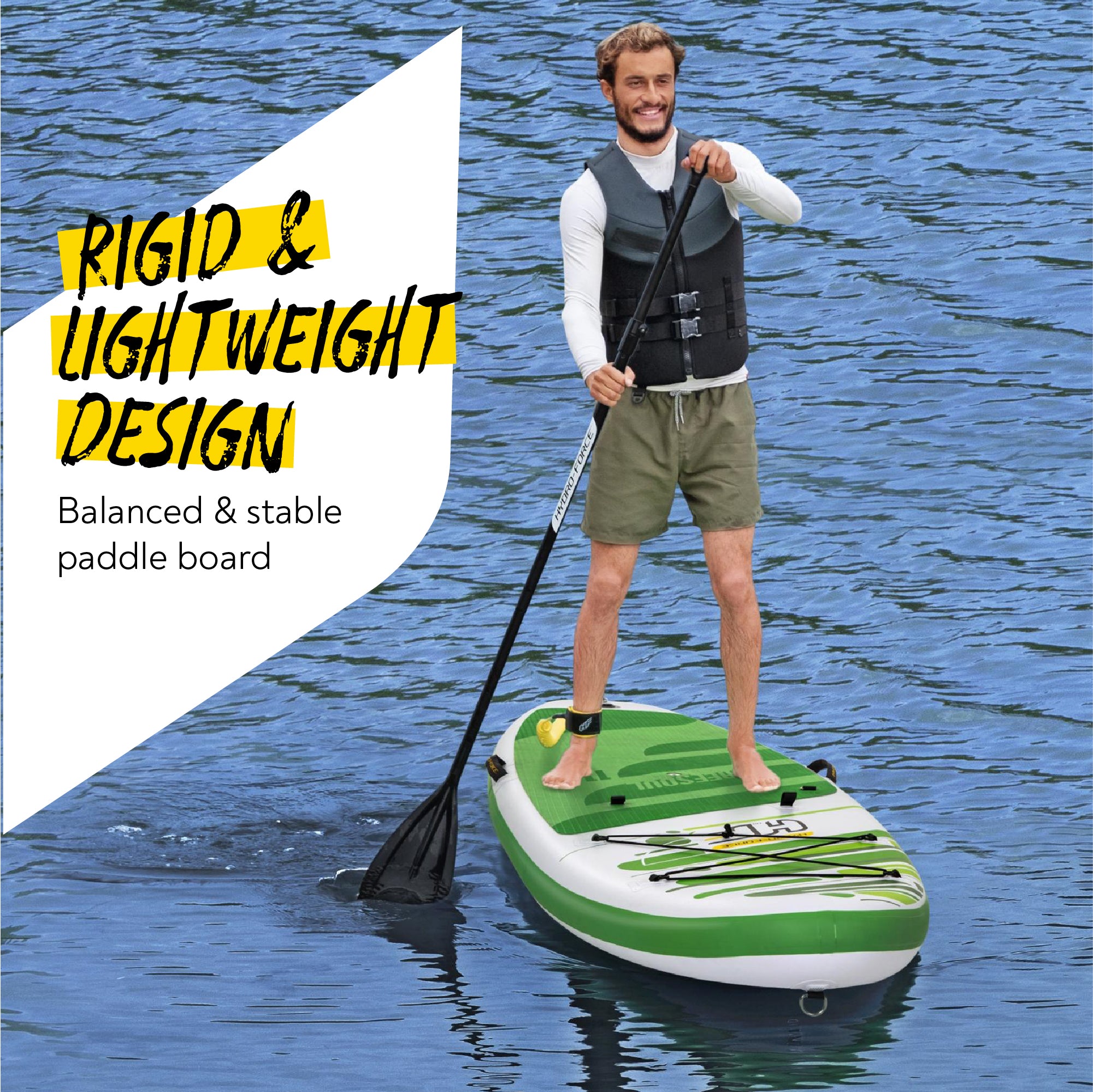 Hydro-Force 11ft  2" Inflatable Paddle Board/Kayak Set - Freesoul Tech - Outlet