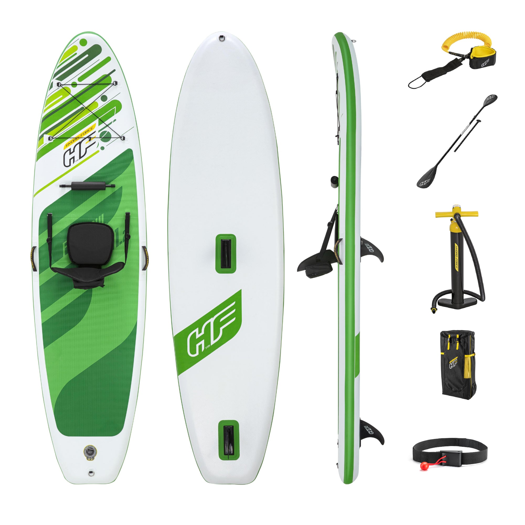 Hydro-Force 11ft  2" Inflatable Paddle Board/Kayak Set - Freesoul Tech - Outlet