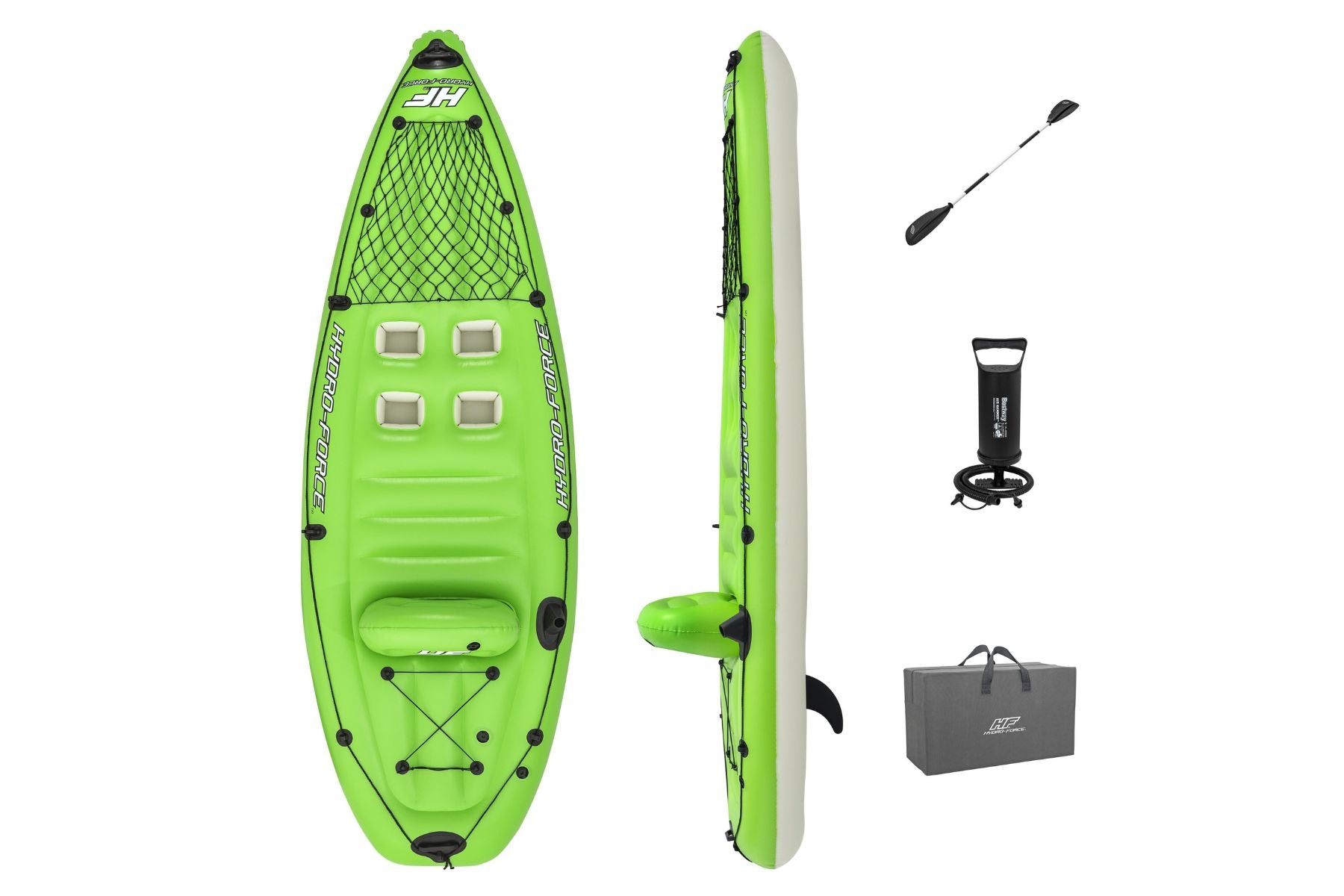 Hydro-Force 1 Person Inflatable Fishing Kayak Set