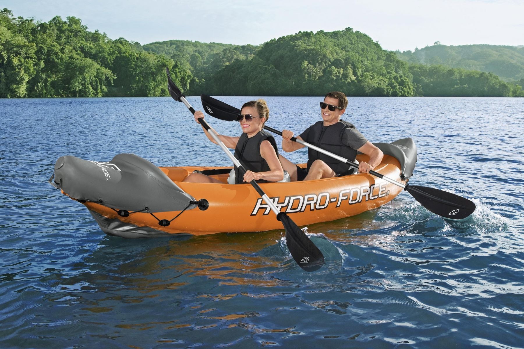 Hydro-force 2 Person Inflatable Kayak Set - Rapid