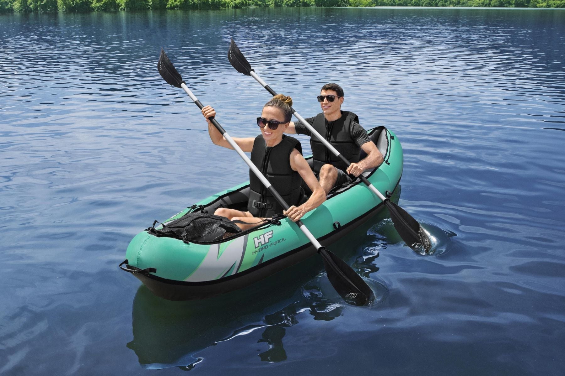 Hydro-force 2 Person Inflatable Kayak Set - Ventura