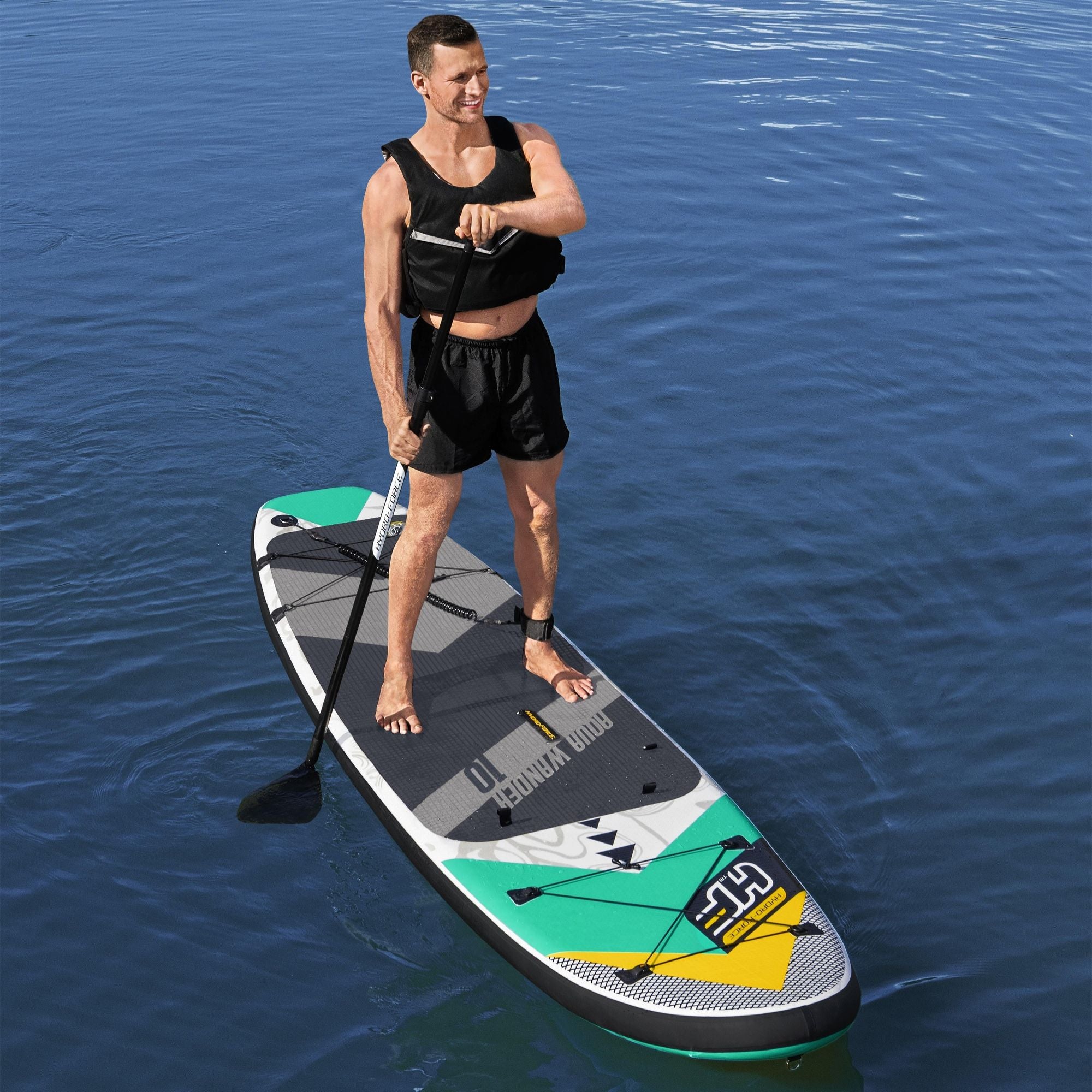 Hydro-Force 10ft Inflatable Paddle Board/ Kayak Set - Aqua Wander