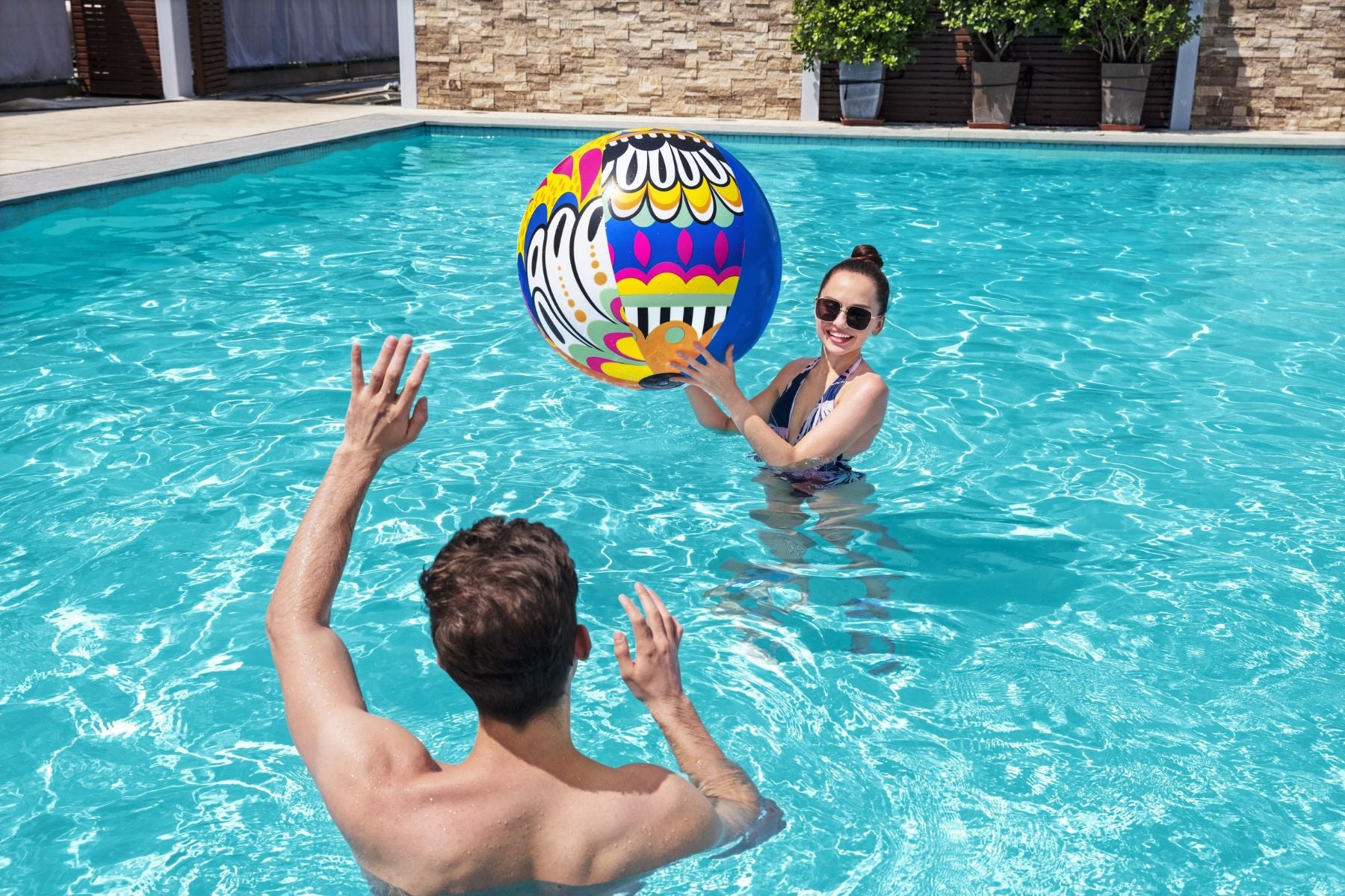 Inflatable 36" Fiesta Beach Ball