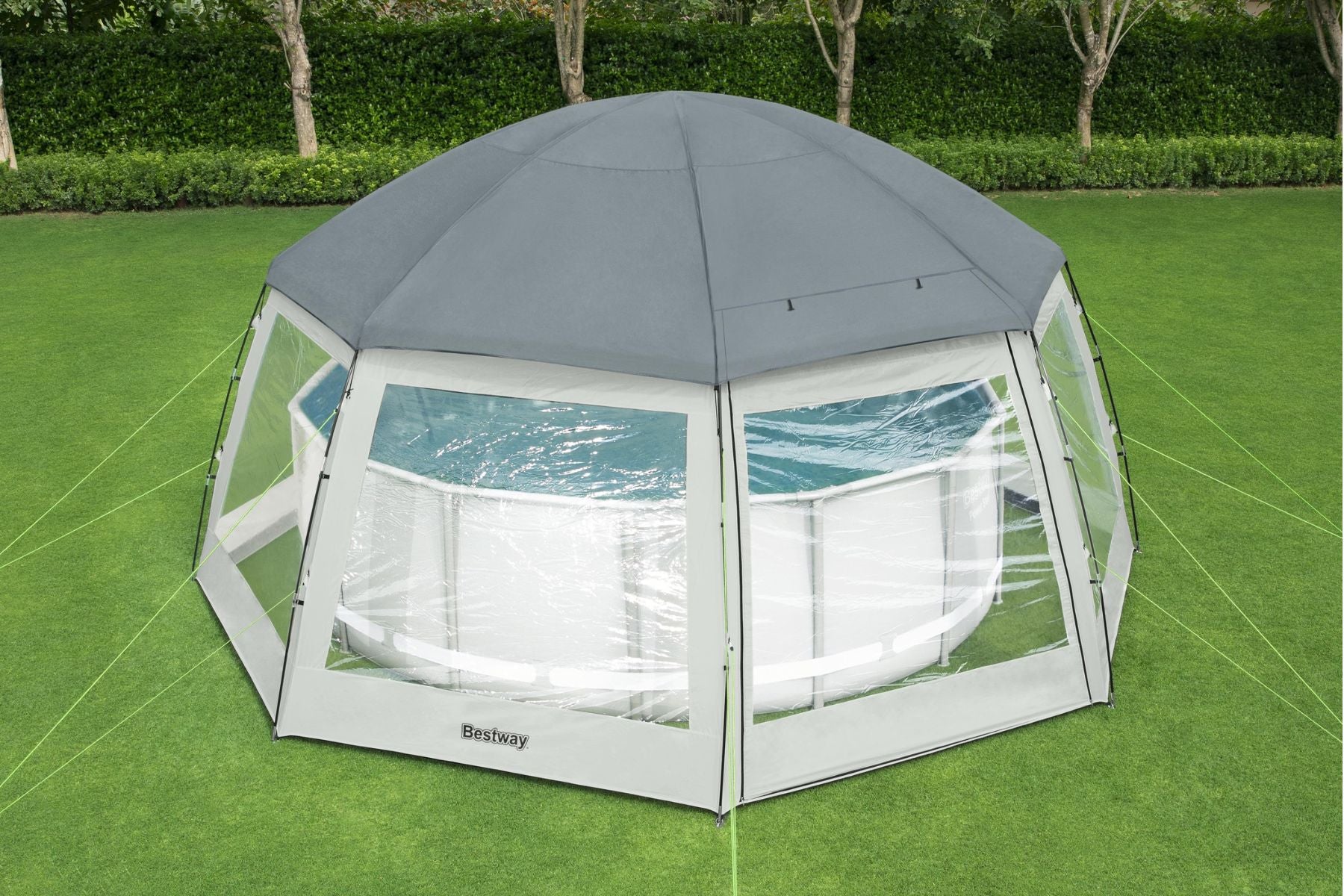 Round Pool Dome, Shelter for Swimming Pool and Hot tub Spas - Outlet