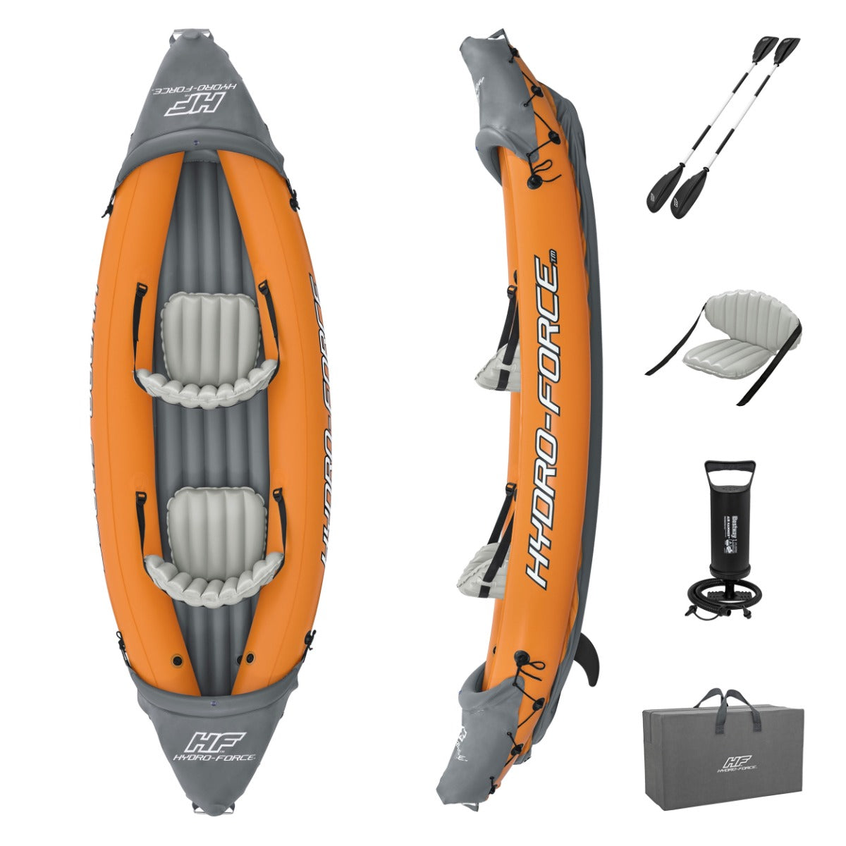 Hydro-force 2 Person Inflatable Kayak Set - Rapid