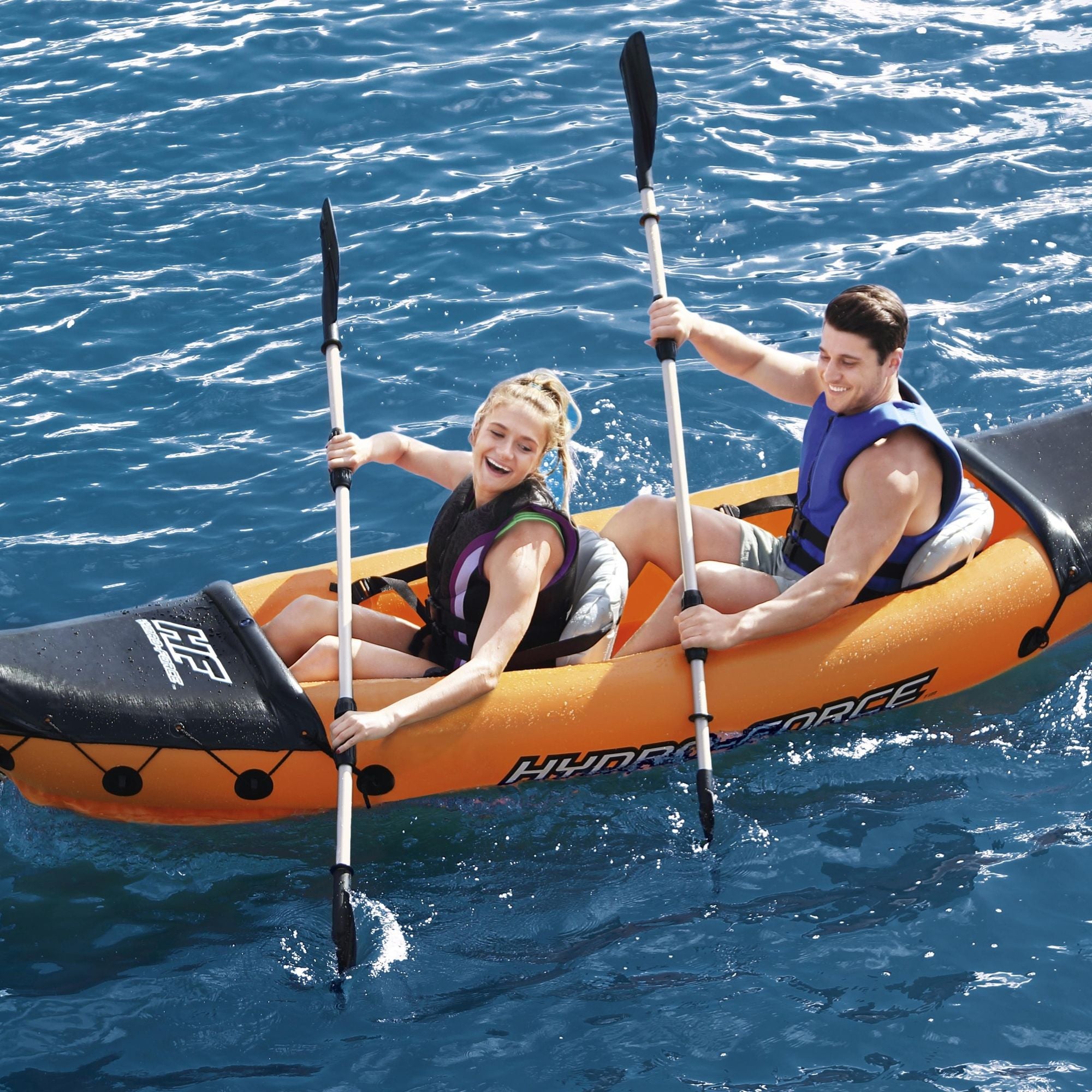 Hydro-Force 2 Person Inflatable Kayak Complete Set - Rapid - Outlet