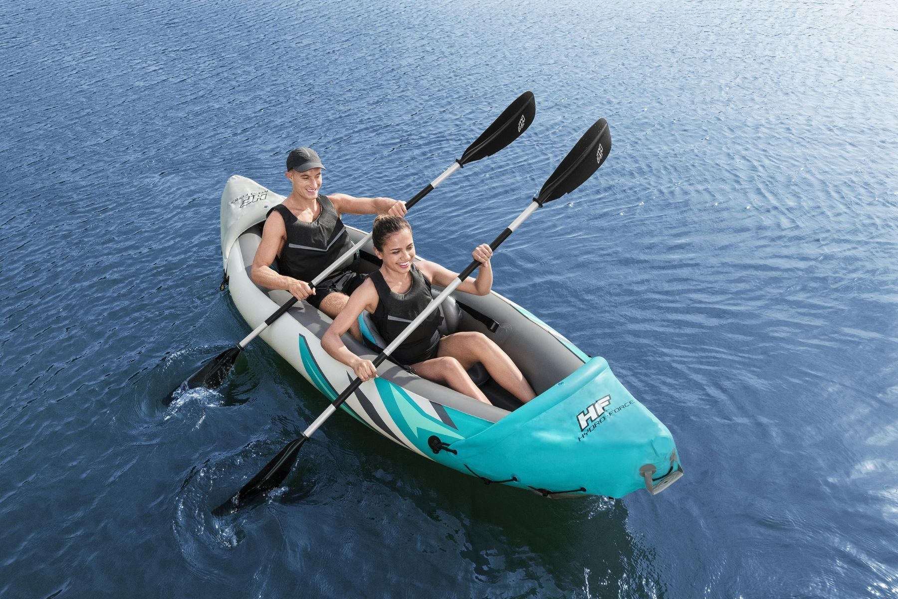 Hydro-Force 2 Person Inflatable Kayak Complete Set - Rapid Elite