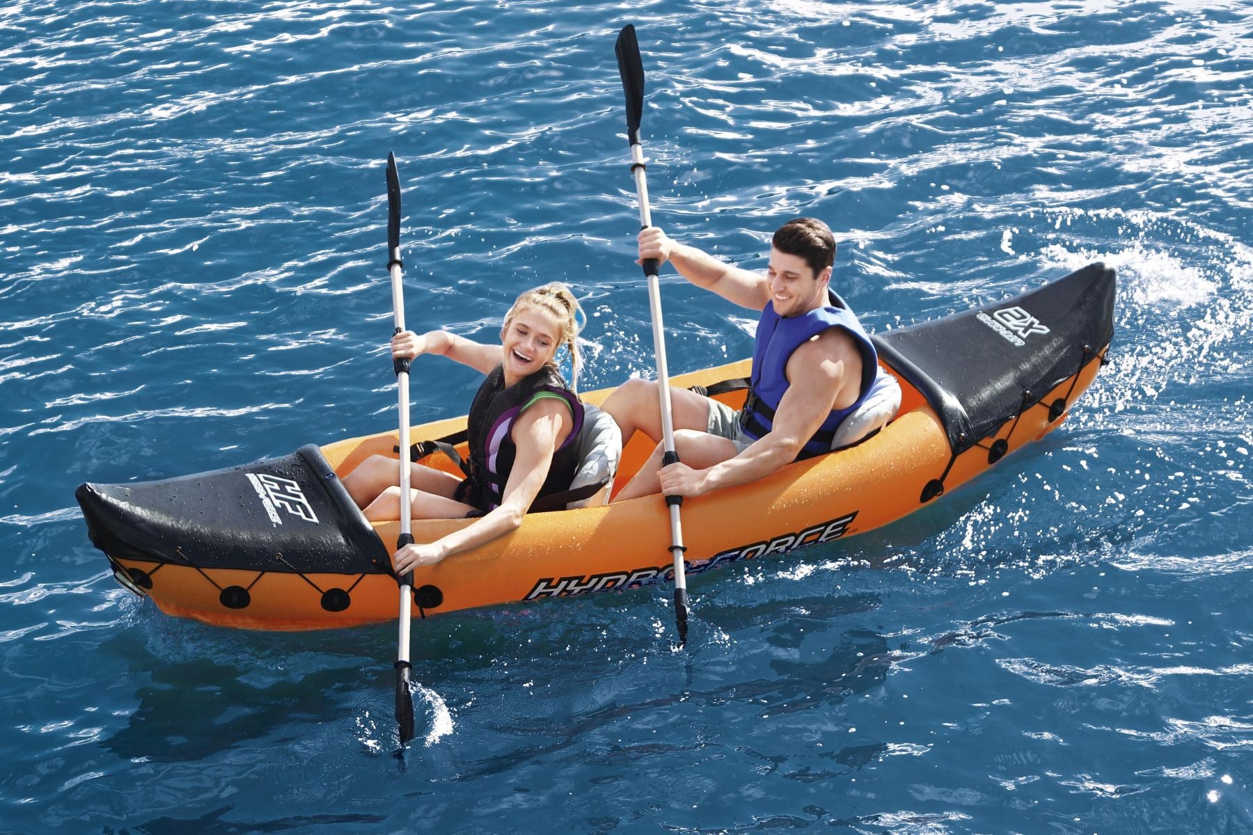 Hydro-Force 2 Person Inflatable Kayak Complete Set - Rapid - Outlet