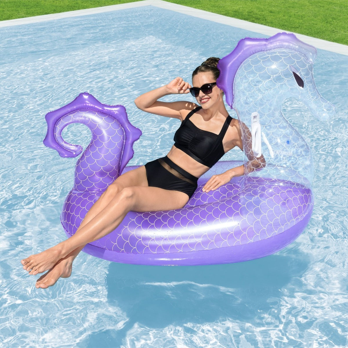 Inflatable Royal Seahorse Pool Float