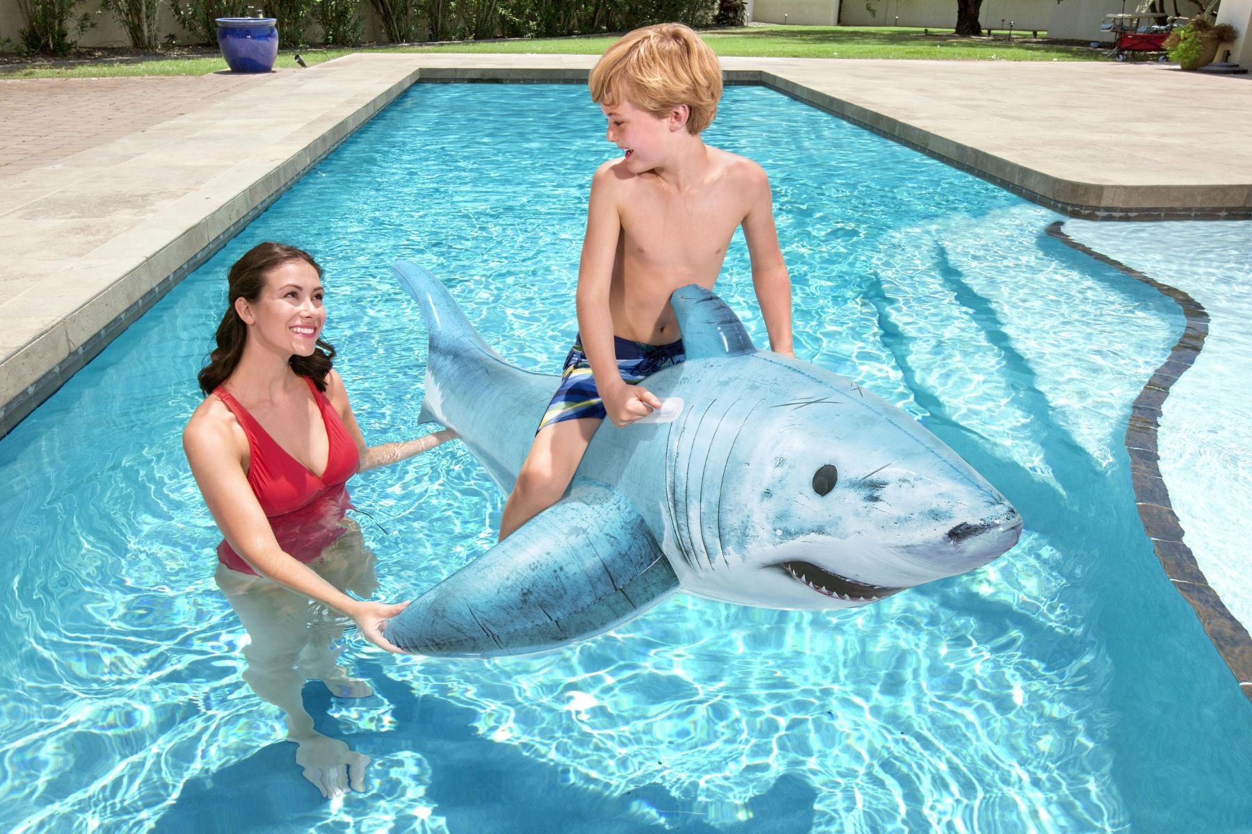 Inflatable Realistic Shark Pool Float