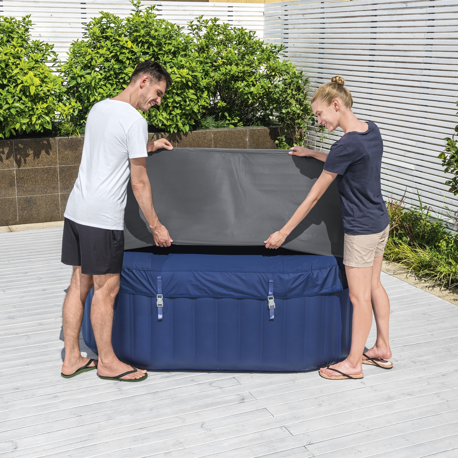 Square Thermal Hot Tub Cover - Small 180cm x 71cm