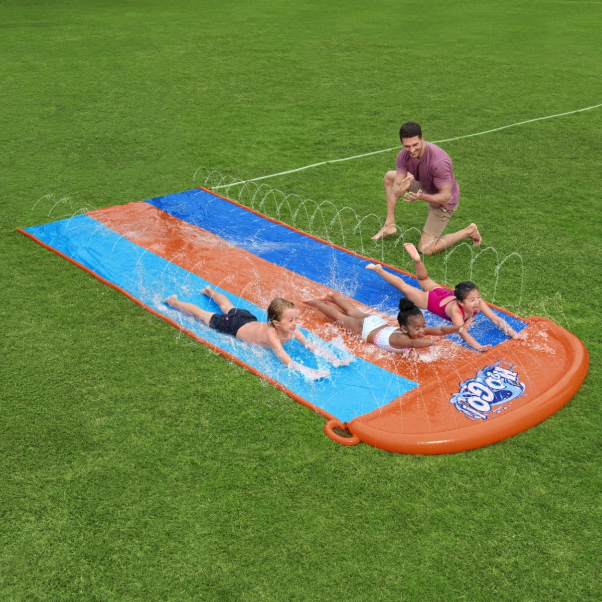 H2OGO! Triple Slip Water Slide, with Sprinklers