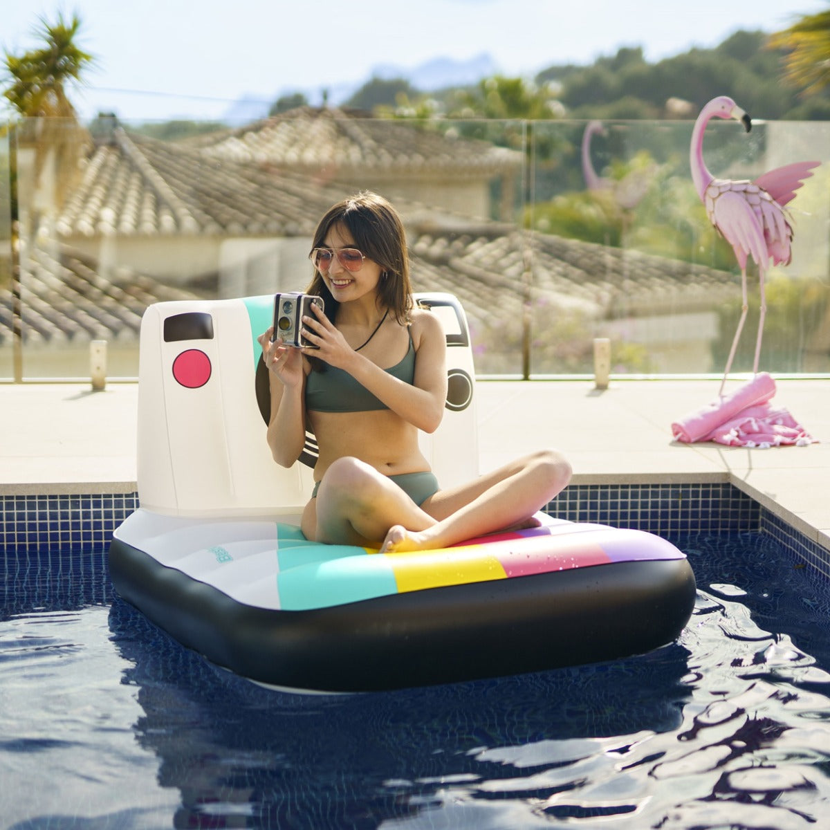 Inflatable Vintage Camera Pool Float