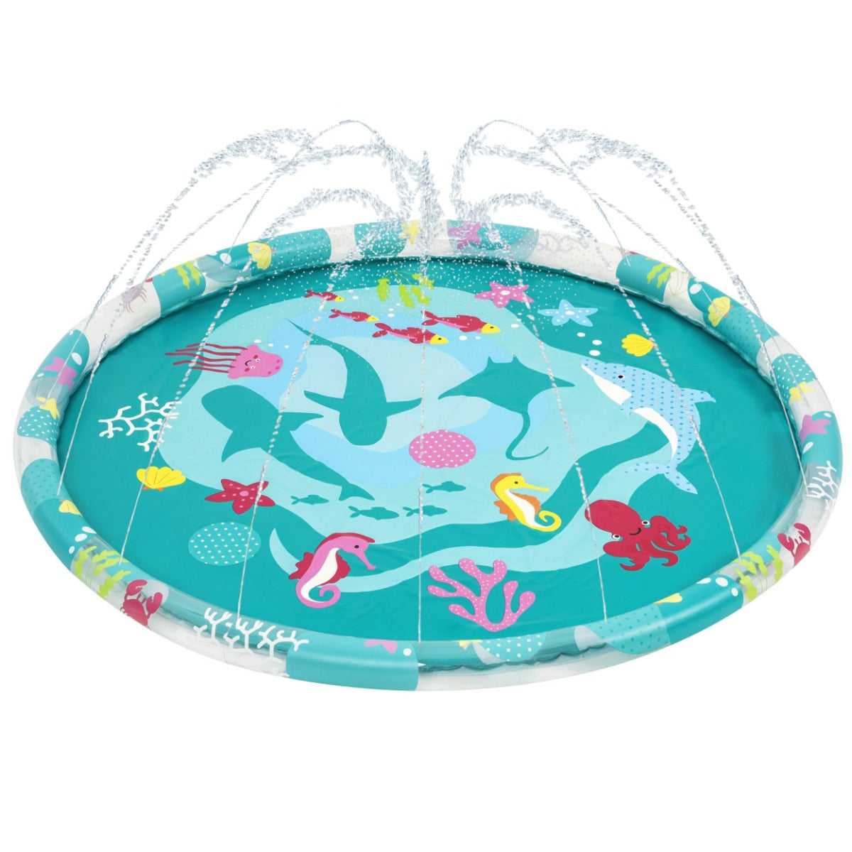 Sprinkler Splash Pad, Kids Water Mat