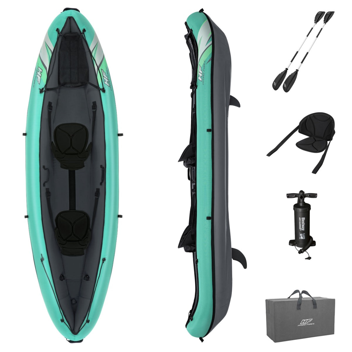 Hydro-force 2 Person Inflatable Kayak Set - Ventura